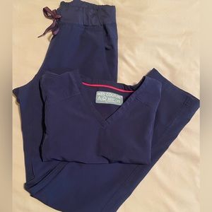 Navy Blue Med Couture Scrubs XS